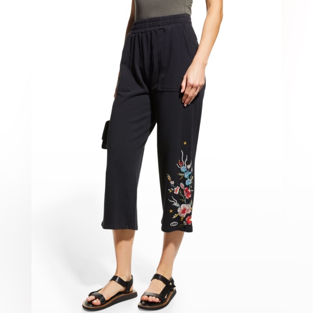 Johnny Was Lissa Cropped French Terry Pant